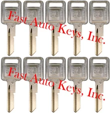 10 NEW GM Logo OEM IGNITION "A" Key Blank Uncut 320588 B48P B48 01154610 50-A