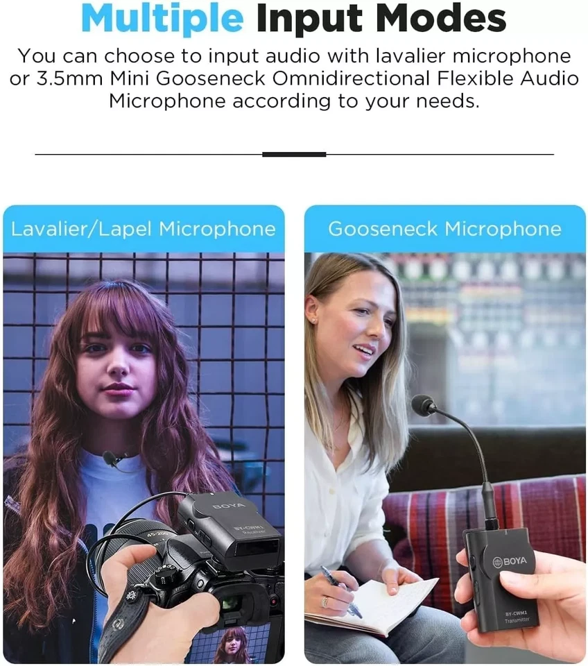 Boya 2.4G Wireless Lavalier Microphone System Compatible with Android iPhone - Image 3 of 4