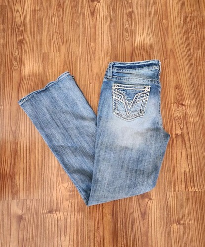 VIGOSS Jeans CHELSEA Boot Cut Women's Size S7/8  L33 Blue Denim Heritage Fit  - Picture 2 of 12