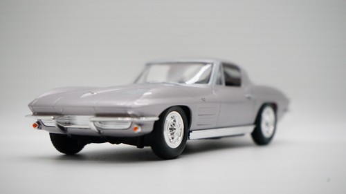 Silver 1963 Plastic Corvette Toy Chevrolet @RV-MMLLC Made in 2000 - Picture 1 of 7