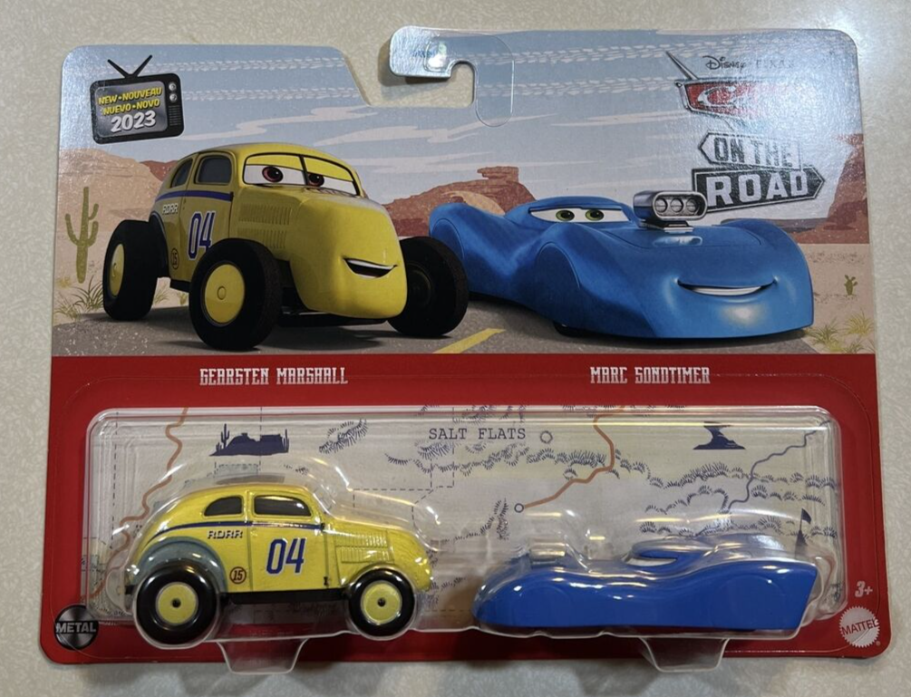レア物　ベネトン　ジェフ・シモンズ　MOTOR　MAX　2002 Disney Pixar Cars On the Road Gearsten Marshall Marc