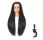 Cosmetology Mannequin Head like Human Hair Hairdresser Training Super Long Stand