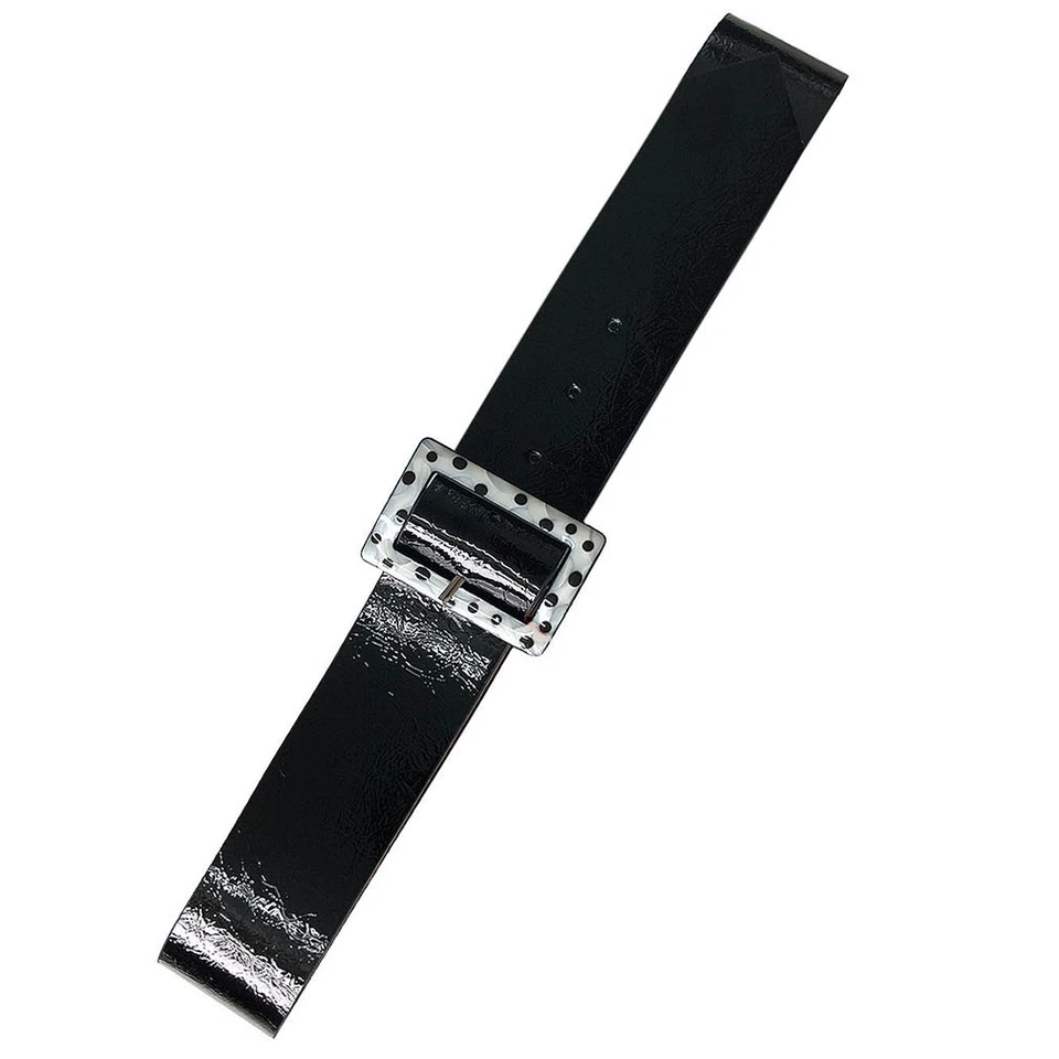 Banned Retro Rockabilly Vintage Kunstleder Gürtel - Chenelle Schwarz - Bild 1 von 1
