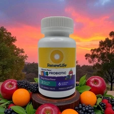  Renew Life Ultimate Flora Kids Probiotic Chewable 30 Tabs Exp 07/2026