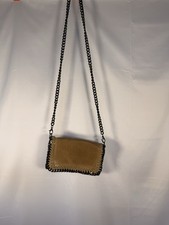 Borse in Pelle Italian Leather Crossbody Tan Glaze Chaintrim