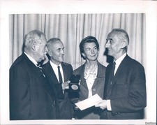 1965 Boston Jacques Yves Cousteau Bradford Washburn Award Wirephoto Vintage 7x9