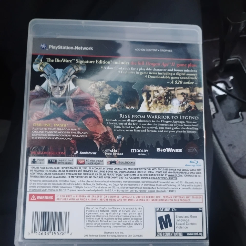 Dragon Age II: BioWare - Edición Signature Completa (Sony PlayStation 3, 2011) Foto 2 de 4