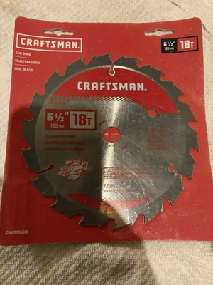 #ad Craftsman 6.5in 18T Circular Saw Blade $13.00