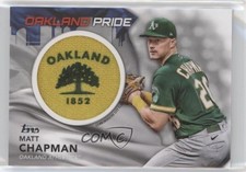 2022 Topps Series 1 City Flag Commemorative Relics Matt Chapman Patch p6a