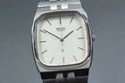 Vintage 1980 Near MINT SEIKO 6030-5090 Silver Tank Quartz Men's Watch From JAPAN