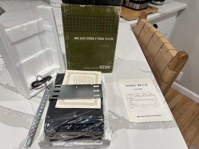 Channel Master Mini Auto Stereo 8 Track player NOS For Automobile 6296 Japan