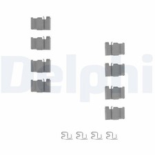 DELPHI Zubehörsatz, Scheibenbremsbelag Hinten Vorne LX0212