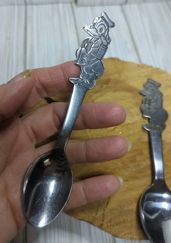 Walt Disney Paperino 2 Cucchiai Giovani Inox di Bonny Japan - Foto 3 di 14