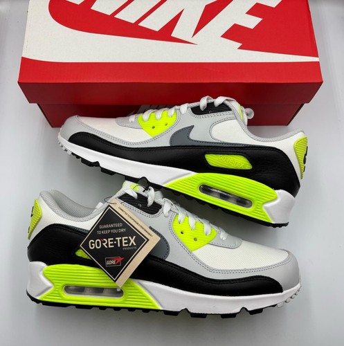 Nike Air Max 90 GTX Gore-Tex Summit White Cool Grey Volt (UK Size 9)
