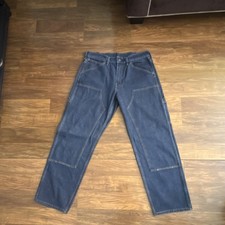 Levi Strauss  Co. Workwear Denim Pants 565 W34 L32 Blue Reinforced Knee