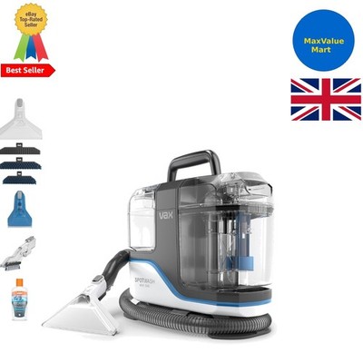 SpotWash Max Duo 500W Fleckenreiniger - Leistungsstarke antibakterielle Reinigung, Weiß/Blau