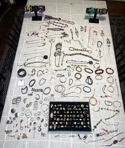 HUGE 16 - POUND LOT OF VINTAGE COSTUME JEWELRY