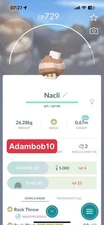 Pokémon Go - Nacli Size XXL - Mini PTC or Trade 20K Stardust