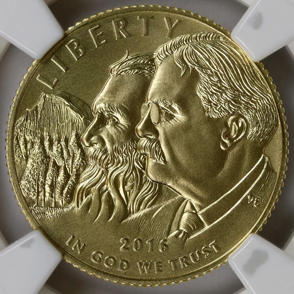 2016-W $5 National Park Service Gold Commemorative NGC MS70 - Image 3 of 4
