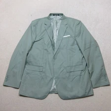 WANGYUE Dusty Green Men's Blazer Jacket XXL Smart Casual Wear