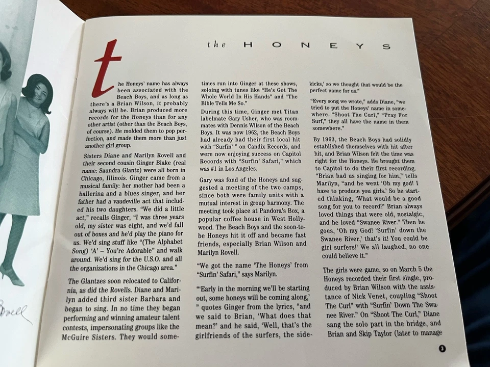 The Honeys - Capitol Collectors Series - CD (1992) Brian Wilson produced - Image 4 of 4