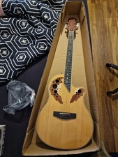 Harley Benton 6 String Acoustic Electric Guitar + Wall 2 Piece Mount