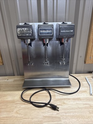 Hamilton Beach Commercial Drink Milkshake Mixer 3 Speed 3 Head Model 950.