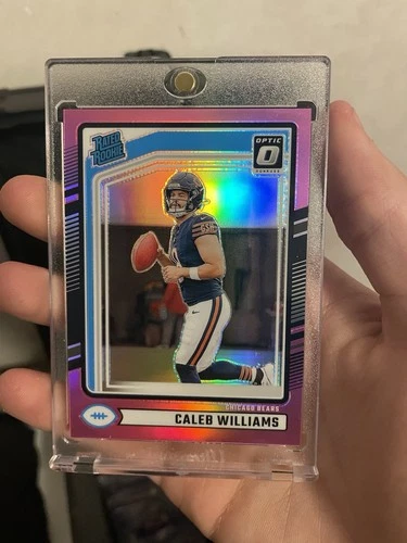 2024 Panini Donruss - Rated Rookie Caleb Williams #327 Optic Preview Pink Prizm