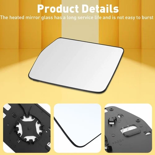 Driver Side Mirror Glass W/ Spotter Heated Fit For FORD F150 F-150 2004-2010