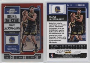 2023-24 Panini Contenders Optic Rookies Red Prizm Trayce Jackson-Davis #14 RC