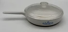 Vintage Corning Ware Range Toppers Skillet 10" Blue Cornflower N-10-B w/ Lid