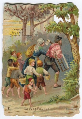 Glanzbild Oblate scraps Märchen Le Petit Poucet - der kleine Däumeling 2