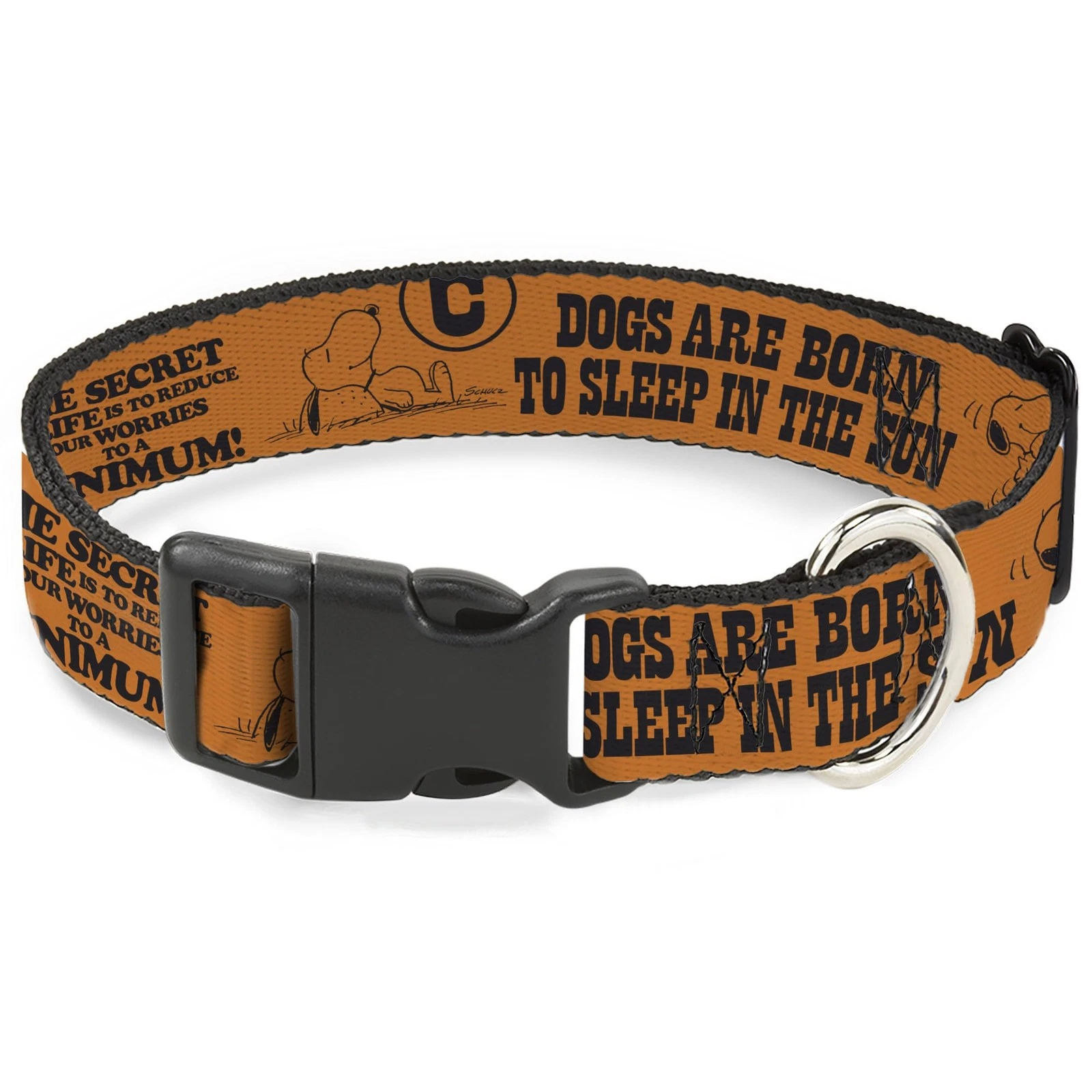 Peanuts Worldwide LLC Pet Collar, Dog Collar Plastic Buckle, Snoopy Poses and Qu