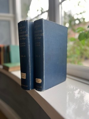 2 vols Survey of English Literature 1780 1830, by Oliver Elton, 1920