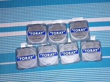 Toray Fishing Line Hook Length Joblot 7 New Old Stock various strength