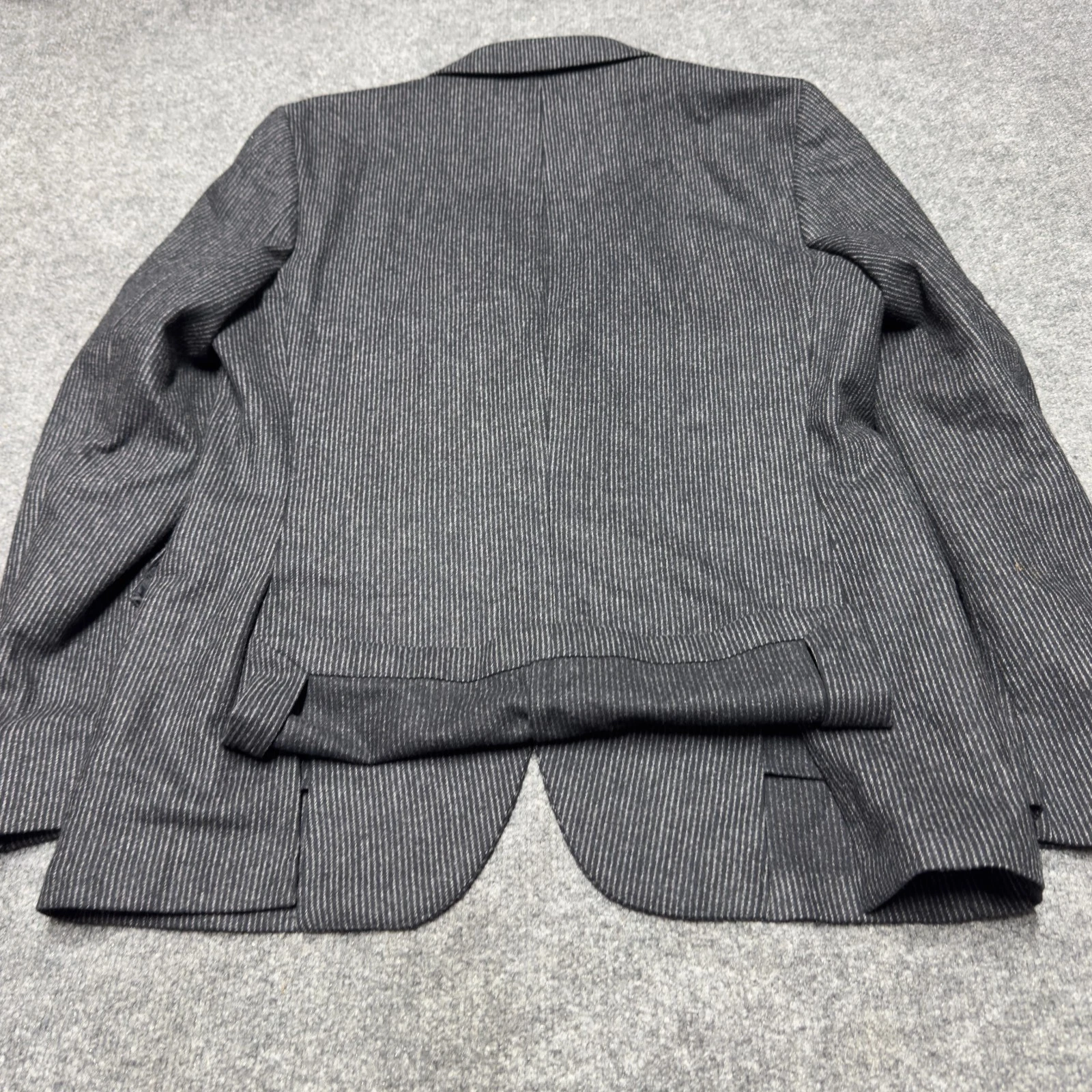 Officine Générale 100% Wool Chalkstripe Jacket Sport Blazer Men EU 50 US 40 Gray image 8