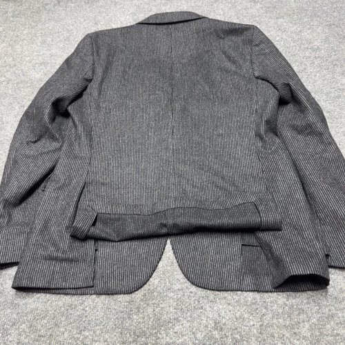 Officine Générale 100% Wool Chalkstripe Jacket Sport Blazer Men EU 50 US 40 Gray image 8