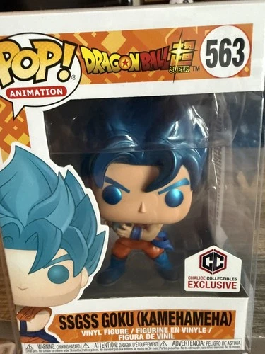 Dragon Ball Z Super SSGSS Goku Kamehameha Funko Pop #563 Chalice Exclusive