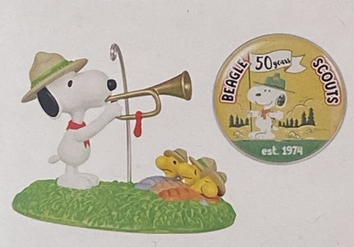 2024 Hallmark Peanuts, Snoopy & Woodstock Beagle Scouts Rise and Shine Ornament - Picture 2 of 7