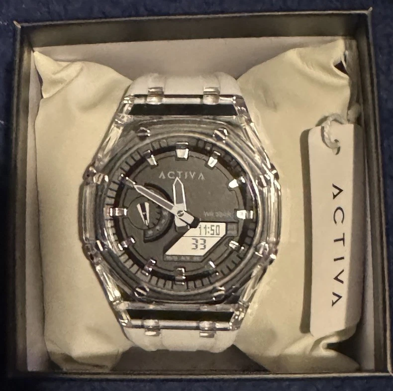 ¡NUEVO! Reloj Activa X Invicta Hombre Analógico/Digital - 53.2mm, Blanco Foto 3 de 4