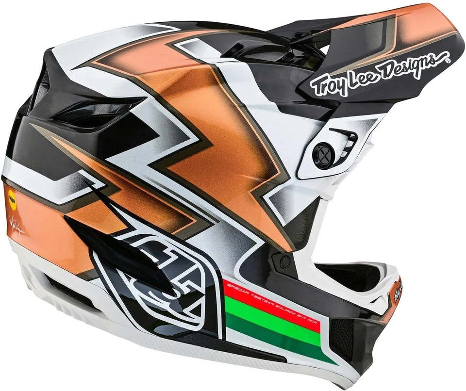 NEW Troy Lee Designs D4 CARBON Fiber MTB BMX Bicycle Helmet All Sizes With Bag - Image 4 of 4
