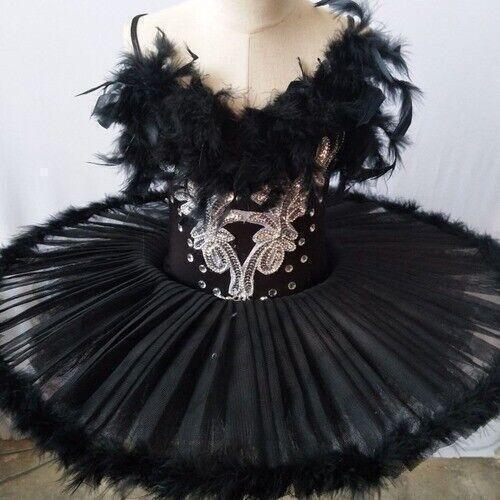 black swan feather dress Women's Princess Ballet Girls Swan Dance Wear Drama New Size:36 Women's Size ensuring a flawless fit group:winter 2019 A-line/Princess V Neck Full/Long