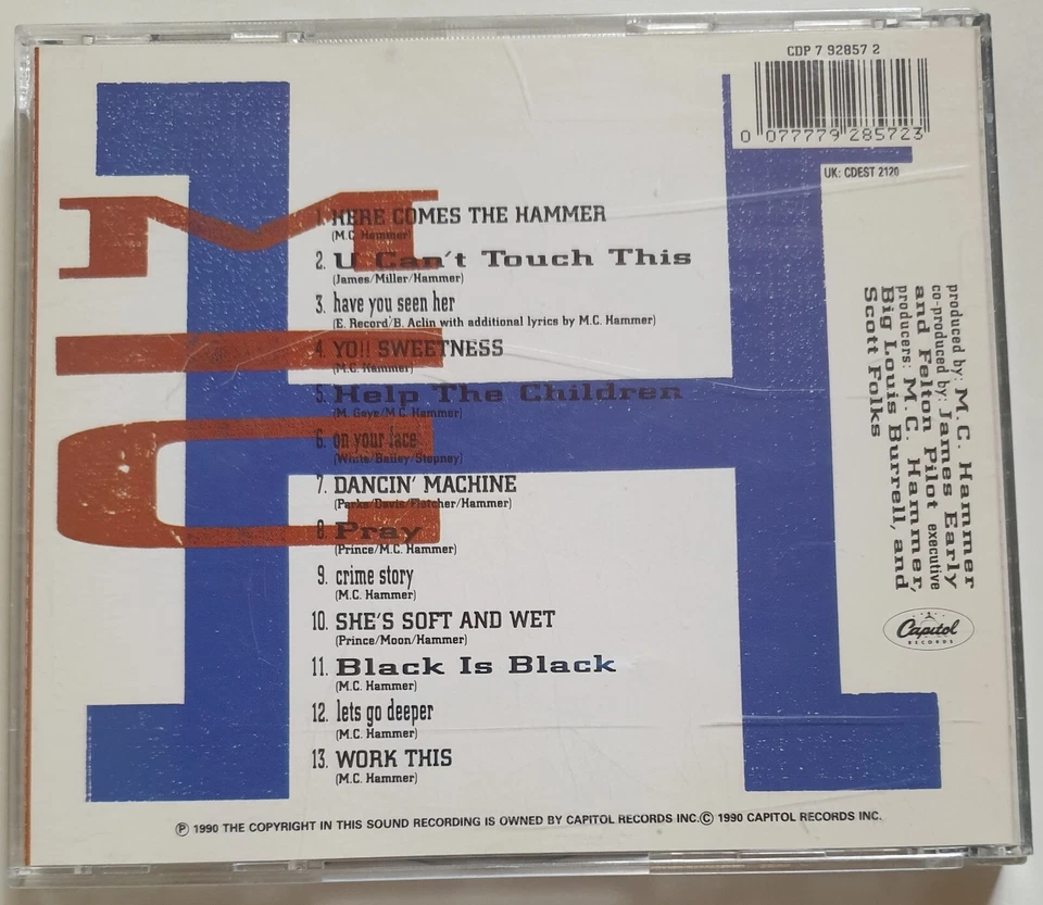 MC. Hammer * PLEASE HAMMER DON`T HURT EM * 1 CD 686 - Bild 2 von 3