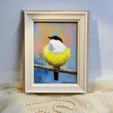 Birds Original hand painted oil painting framed on canvas home decor wall art