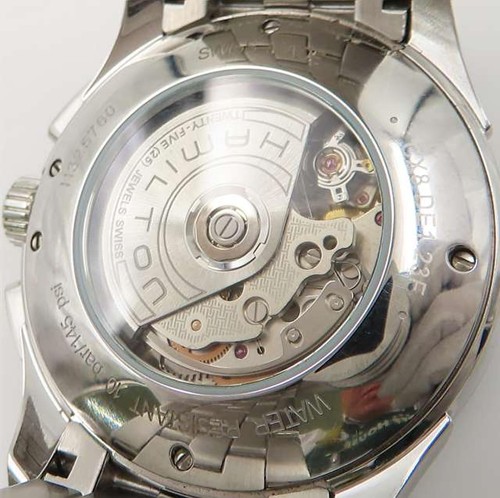 HAMILTON Model number: H325760 JAZZMASTER MAESTRO AUTO CHRONO Silver Black - Picture 10 of 15