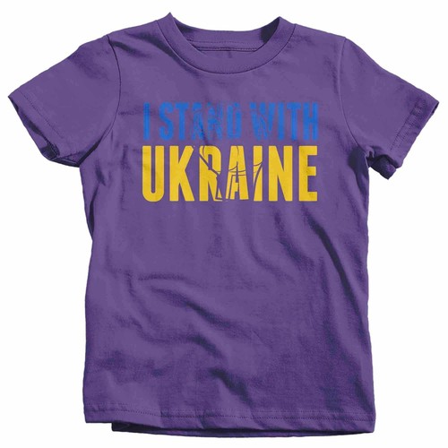 Kids Ukraine Shirt Ukrainian Fist Support T Shirt Stand With Ukraine Flag Anti W - Picture 10 of 21