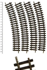 4 SMALL CURVED RAILS 210mm Model 1 - Hornby AcHO / LIMA