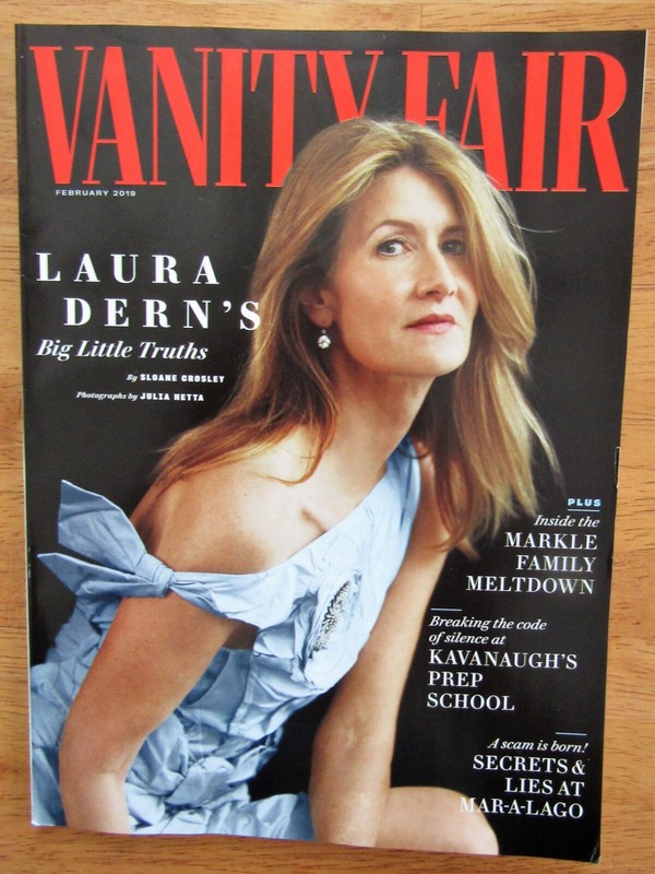 VANITY FAIR MAGAZINE FEBRUARY 2019 LAURA DERN, BRAD KAVANAUGH, MAR-A-LAGO