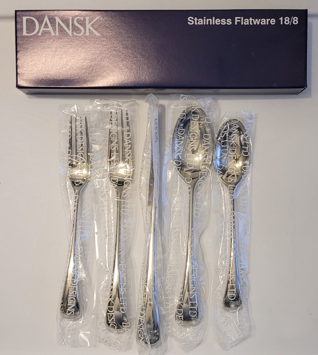 DANSK TORUN Stainless Flatware 5 Piece Setting 18/8 Made In Japan