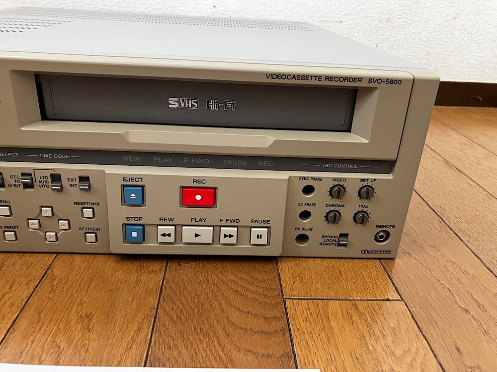 ★【 中古/動作品 】★ SONY SVO-5800/S-VHS/再生確認済み】 ☆【中古/動作品 】☆ SONY SVO-5800/S-VHS/再生確認済み